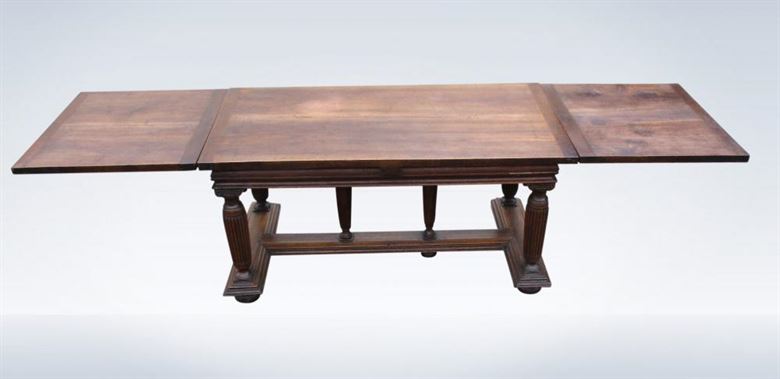 Antique 19th Century 10ft Walnut Extending Refectory Table